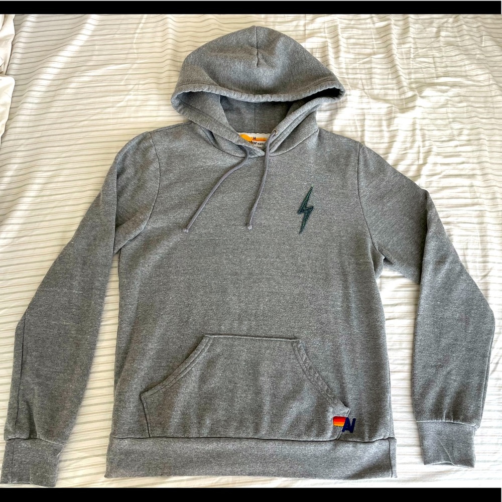 Aviator Nation Gray pullover Hoodie (M)